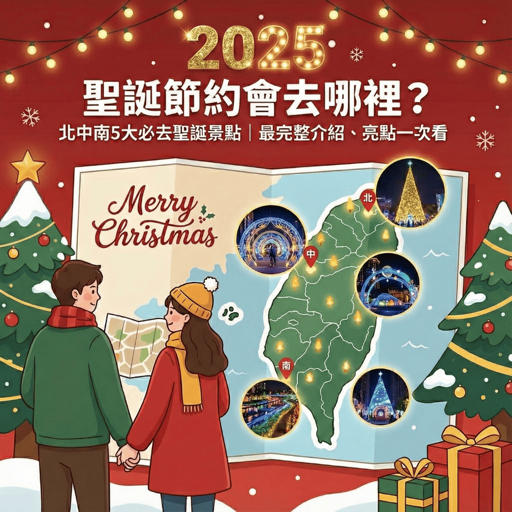 2025聖誕節約會去哪裡？北中南5大必去聖誕景點｜最完整介紹、亮點一次看